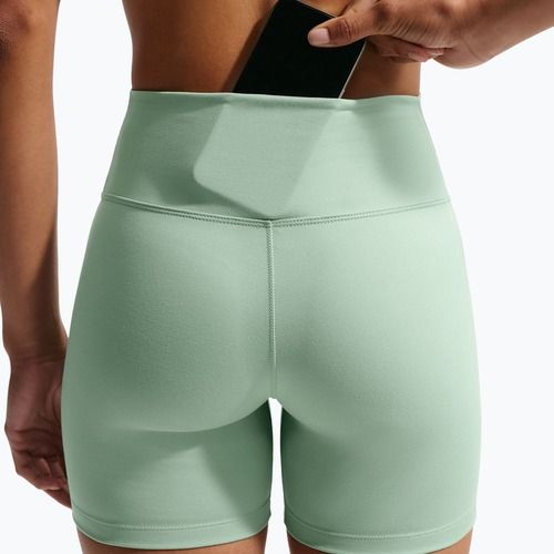 Дамски къси панталони/шорти Nike One High-Waisted Biker 5" steam/white