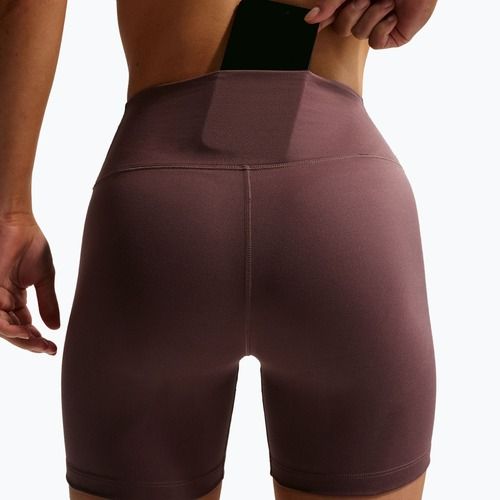 Дамски къси панталони/шорти Nike One High-Waisted Biker 5" tattoo/white