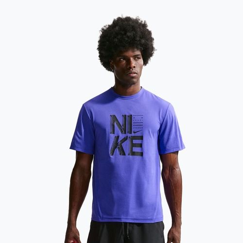 Мъжка тренировъчна тениска Nike Hyverse Dri-Fit Persian violet/black