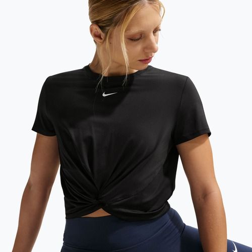 Дамска тениска Nike One Classic Twist Dri-Fit black/white