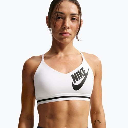 Спортен сутиен Nike Indy Light Support white/black