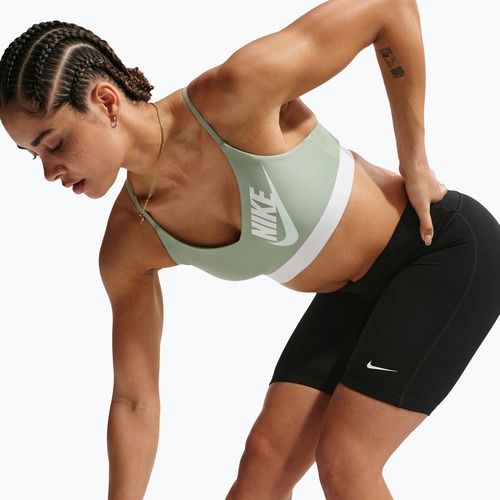 Спортен сутиен Nike Indy Light Support steam/white/barely green