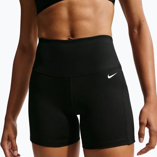 Дамски къси панталони/шорти Nike One High Waisted Biker 5" black/black/white