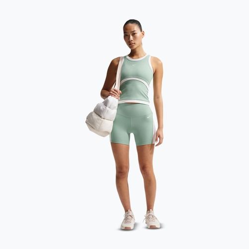 Дамски къси панталони/шорти Nike One High Waisted Biker 5" steam/white/white
