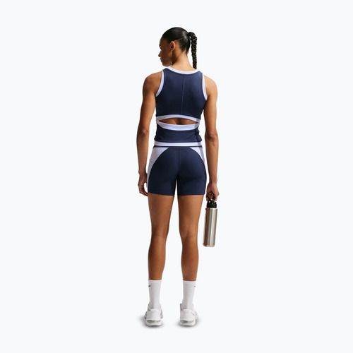 Дамска тренировъчна тениска Nike One Dri-Fit midnight navy/hydrogen blue/white