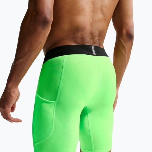 Мъжки тренировъчни шорти Nike Pro Dri-Fit Fitness Long green strike/black