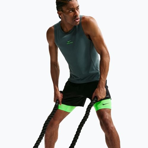 Мъжки тренировъчни шорти Nike Pro Dri-Fit Fitness Long green strike/black