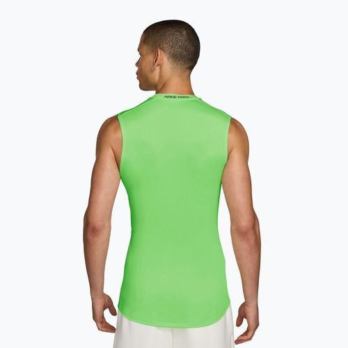 Мъжка тренировъчна тениска Nike Pro Dri-Fit Tight Sleeveless Fitness green strike/black