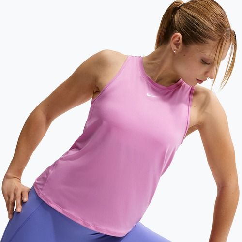 Дамска тренировъчна тениска Nike One Classic Dri-Fit light magenta/white
