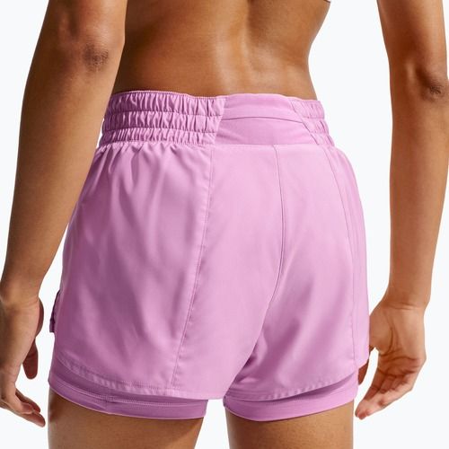 Дамски шорти за бягане Nike One Dri-FIT 2IN1 light magenta/white