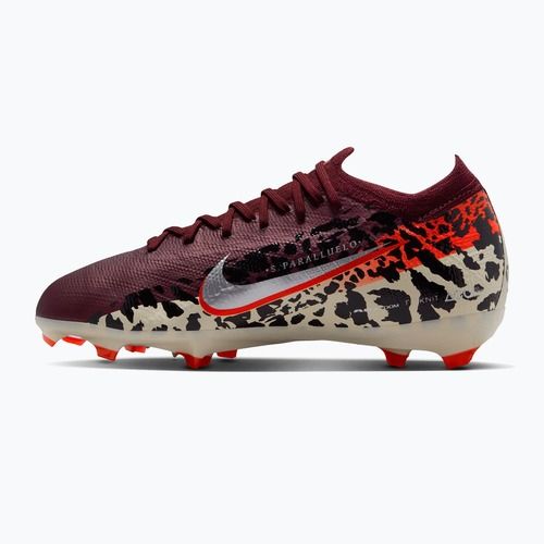 Детски футболни обувки Nike United Jr. Mercurial Vapor 16 Pro FG burgundy crush/metallic silver