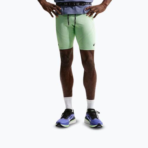 Мъжки тренировъчен клин Nike AeroSwift Dri-Fit ADV 1/2 Tights lime blast/steam/light silver/black