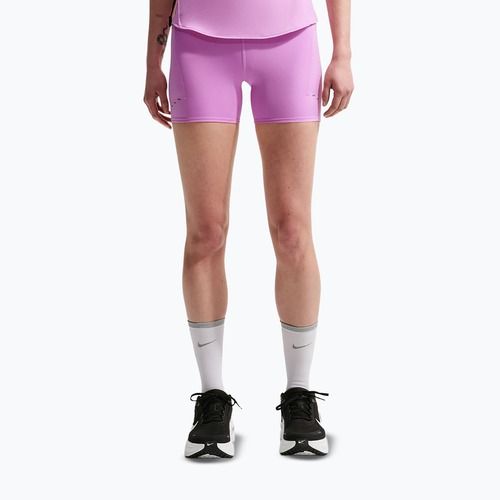 Дамски шорти за бягане Nike Swift High-Waisted 4" light magenta