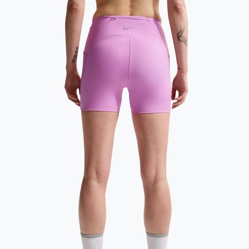Дамски шорти за бягане Nike Swift High-Waisted 4" light magenta