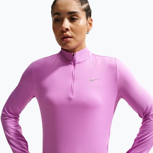 Дамски суитшърт за бягане Nike Swift Dri-FIT UV 1/4-Zip light magenta