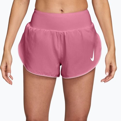 Дамски шорти за бягане Nike Tempo Swoosh Dri-Fit Mid-Rise Brief-Lined peony/pink foam/white