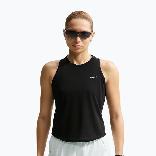 Дамска тениска за бягане Nike Swift Breathe Dri-Fit black/black/white