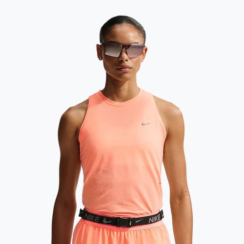 Дамска тениска за бягане Nike Swift Breathe Dri-Fit orange pulse/photon dust