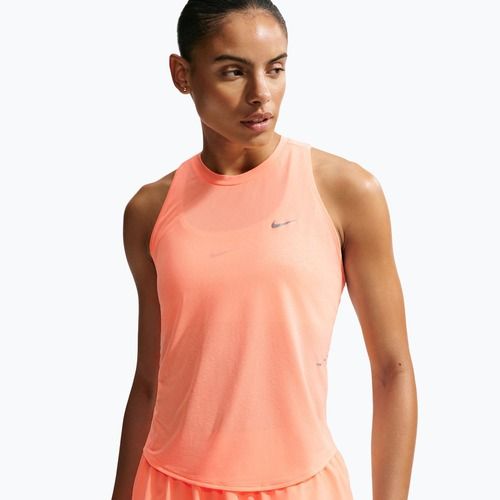 Дамска тениска за бягане Nike Swift Breathe Dri-Fit orange pulse/photon dust