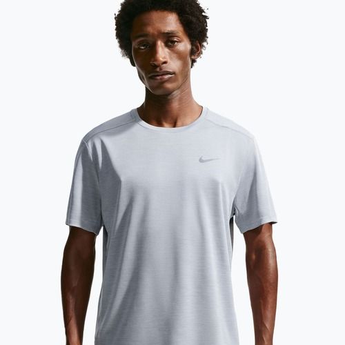 Мъжка тениска за бягане Nike Miler Dri-Fit UV grey fog/particle grey