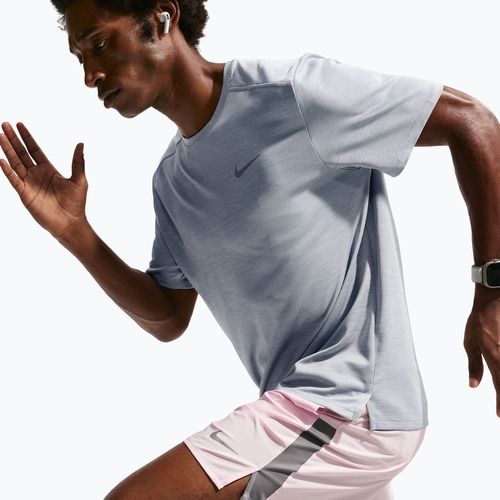 Мъжка тениска за бягане Nike Miler Dri-Fit UV grey fog/particle grey