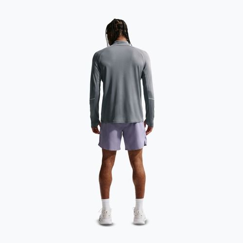 Мъжки суитшърт за бягане Nike Miler Dri-Fit UV 1/2 Zip smoke grey