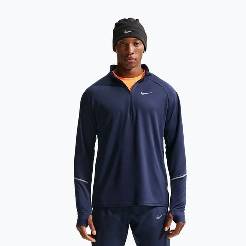 Мъжки суитшърт за бягане Nike Miler Dri-Fit UV 1/2 Zip midnight navy