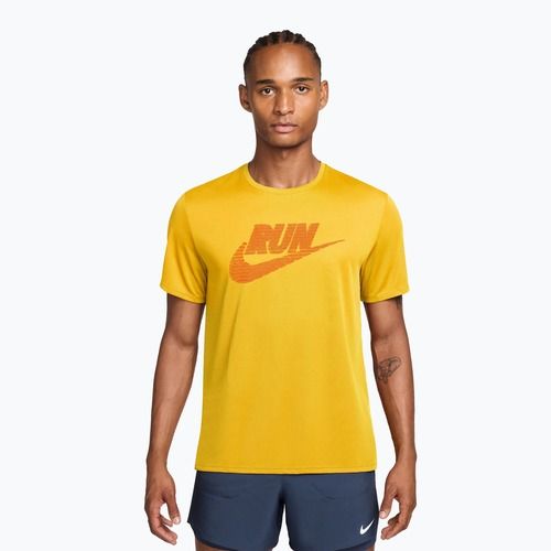 Мъжка тениска за бягане Nike Miler Dri-Fit UV laser orange/total orange