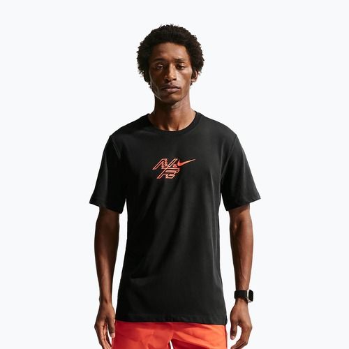 Мъжка тениска за бягане Nike AeroSwift Dri-Fit black/bright crimson