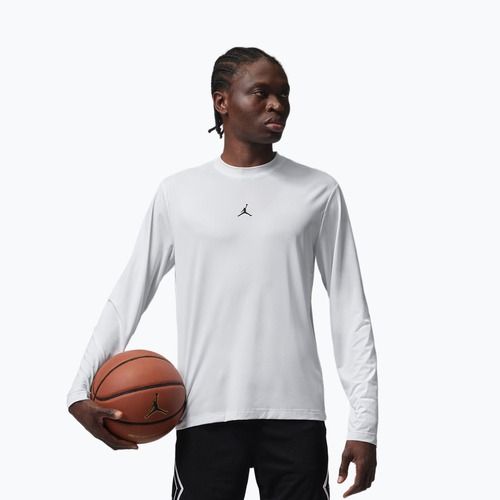 Мъжка блуза с дълъг ръкав Jordan Sport Essentials Dri-Fit white