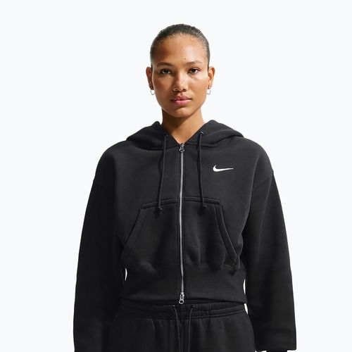 Дамски суитшърт Nike Sportswear Phoenix Fleece Loose Full-Zip black/sail