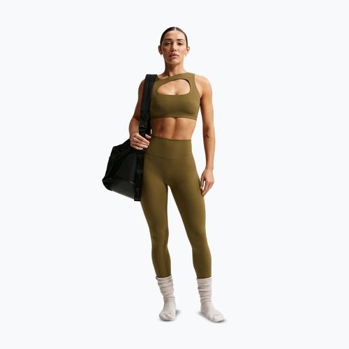 Спортен сутиен Nike Zenvy Light-Support Lightly Lined olive flak/white