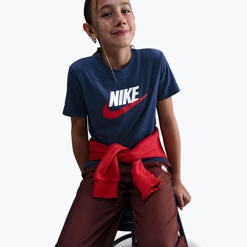 Детска тениска Nike Sportswear midnight navy/white