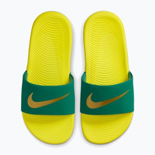 Чехли Nike Coffee malachite/sonic yellow/metallic gold