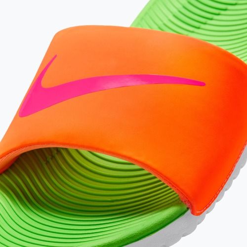 Детски чехли Nike Coffee total orange/green strike/hyper pink