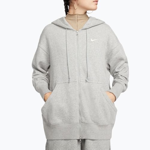 Дамски суитшърт Nike Sportswear Phoenix Fleece dark grey heather/sail