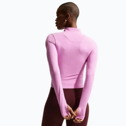 Дамски суитшърт за тренировка Nike Zenvy Dri-Fit Full Zip light magenta/white