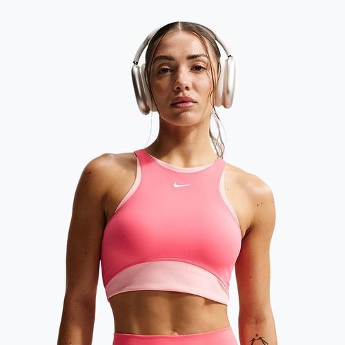 Спортен сутиен Nike One Medium Support Sea coral/bleached coral/white