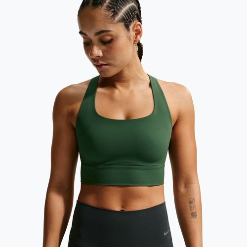 Спортен сутиен Nike Zenvy Light Support Longline fir/white