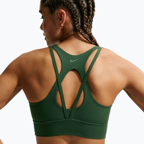 Спортен сутиен Nike Zenvy Light Support Longline fir/white