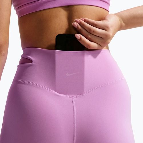 Дамски панталони за тренировка Nike Zenvy High-Waisted Flared light magenta/white