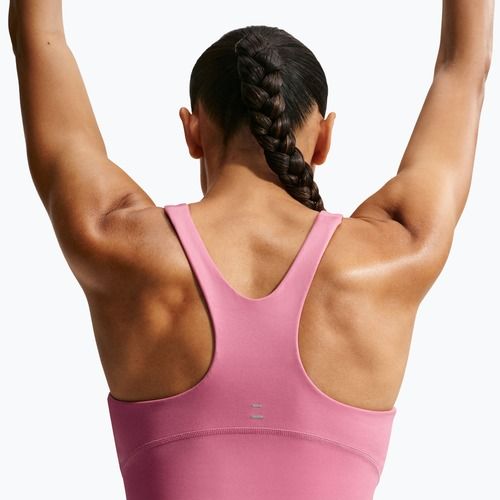 Мъжка тениска за бягане Nike Tempo Medium Support Cropped Sports Bra peony
