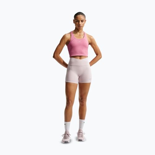 Мъжка тениска за бягане Nike Tempo Medium Support Cropped Sports Bra peony