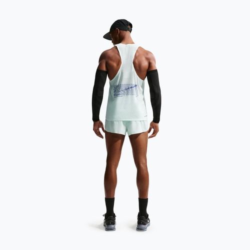 Мъжка тениска за бягане Nike AeroSwift Dri-Fit ADV Running Singlet barely green/lapis