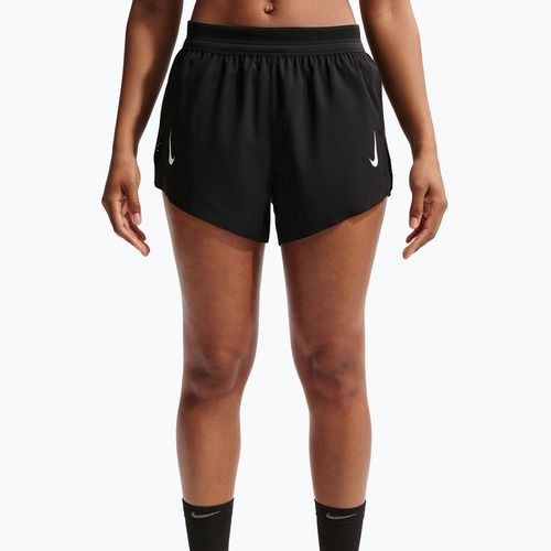 Дамски шорти за бягане Nike AeroSwift ADV Brief-Lined 3" black/white/white