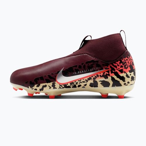 Детски футболни обувки Nike United Jr. Mercurial Superfly 10 Academy MG burgundy crush/metallic silver