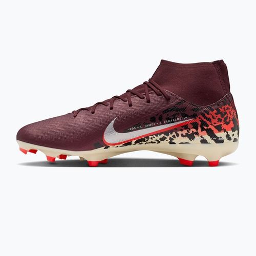 Мъжки футболни обувки Nike United Mercurial Superfly 10 Academy MG burgundy crush/metallic silver