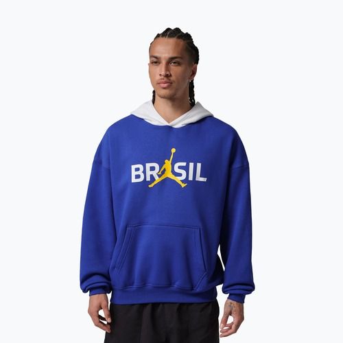 Мъжки суитшърт  Jordan Brooklyn Fleece old royal/white