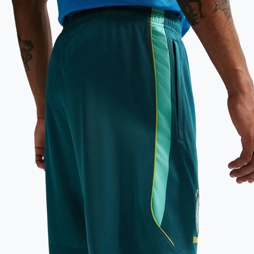 Мъжки футболни шорти Nike Brazil Strike geode teal/light mint/midwest gold