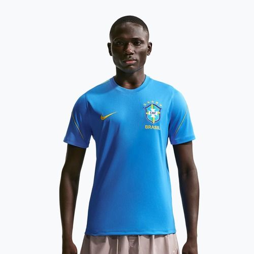 Мъжка футболна фланелка Nike Brazil Strike light photo blue/light menta/midwest gold